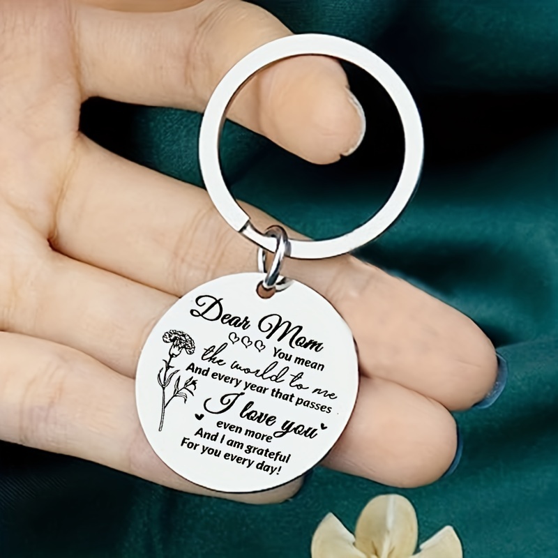 Mother's Day Gifts, Mom Gifts from Son Daughter for Birthday, I'll Always  Be Your Little Boy, You Will Always Be My World - Best Mom Ever Keychain  for Mom Valentine's Day Christmas