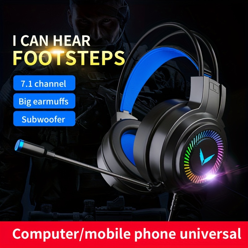 Rgb Luminous Headset Gamer Pc Ps4 Gaming Headphones With Hd