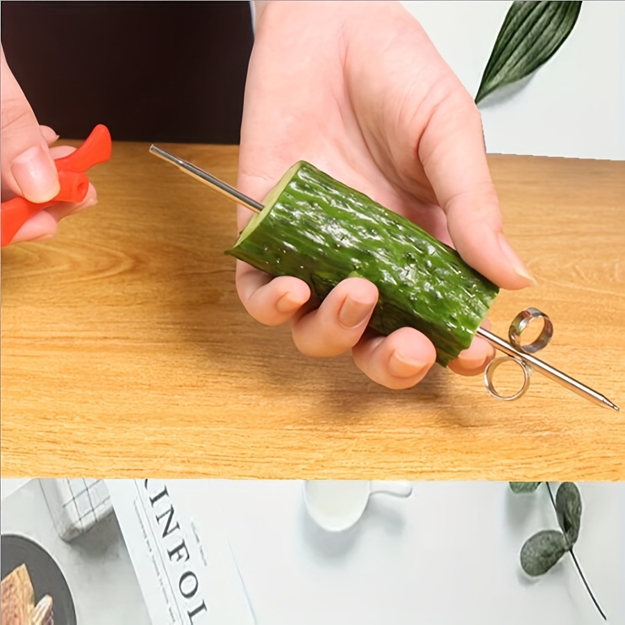 Spiral Slicing Knife For Fruits And Vegetables Effortlessly - Temu