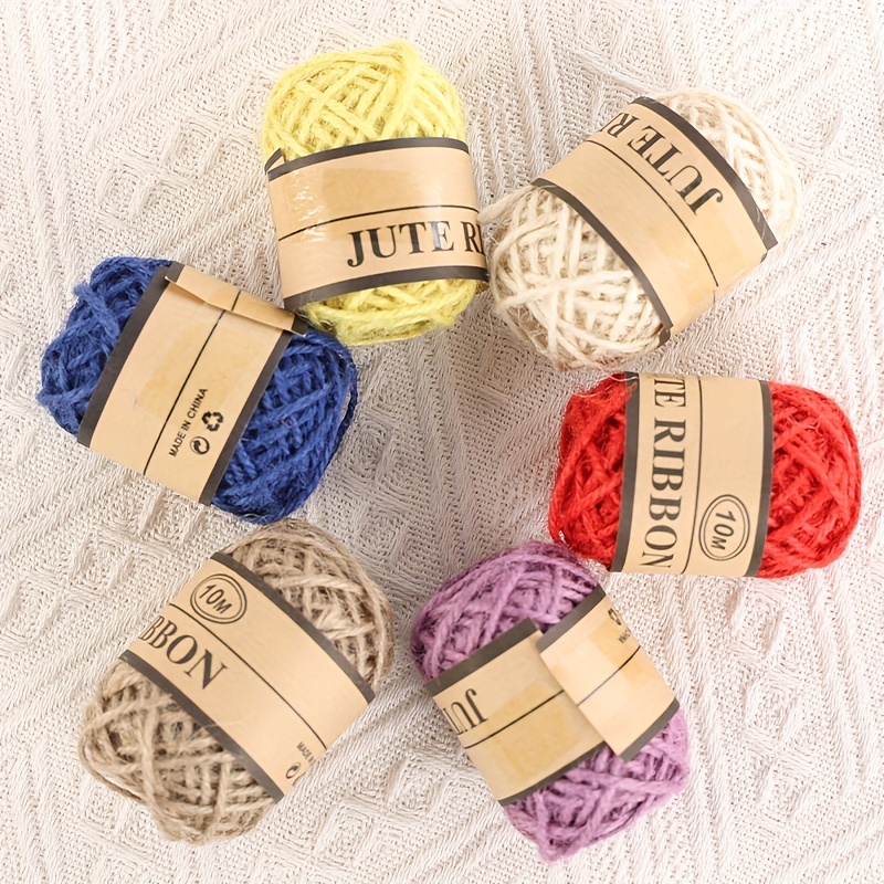 3 strand Handmade Diy Braided Decorative Cord Jute Ribbon - Temu