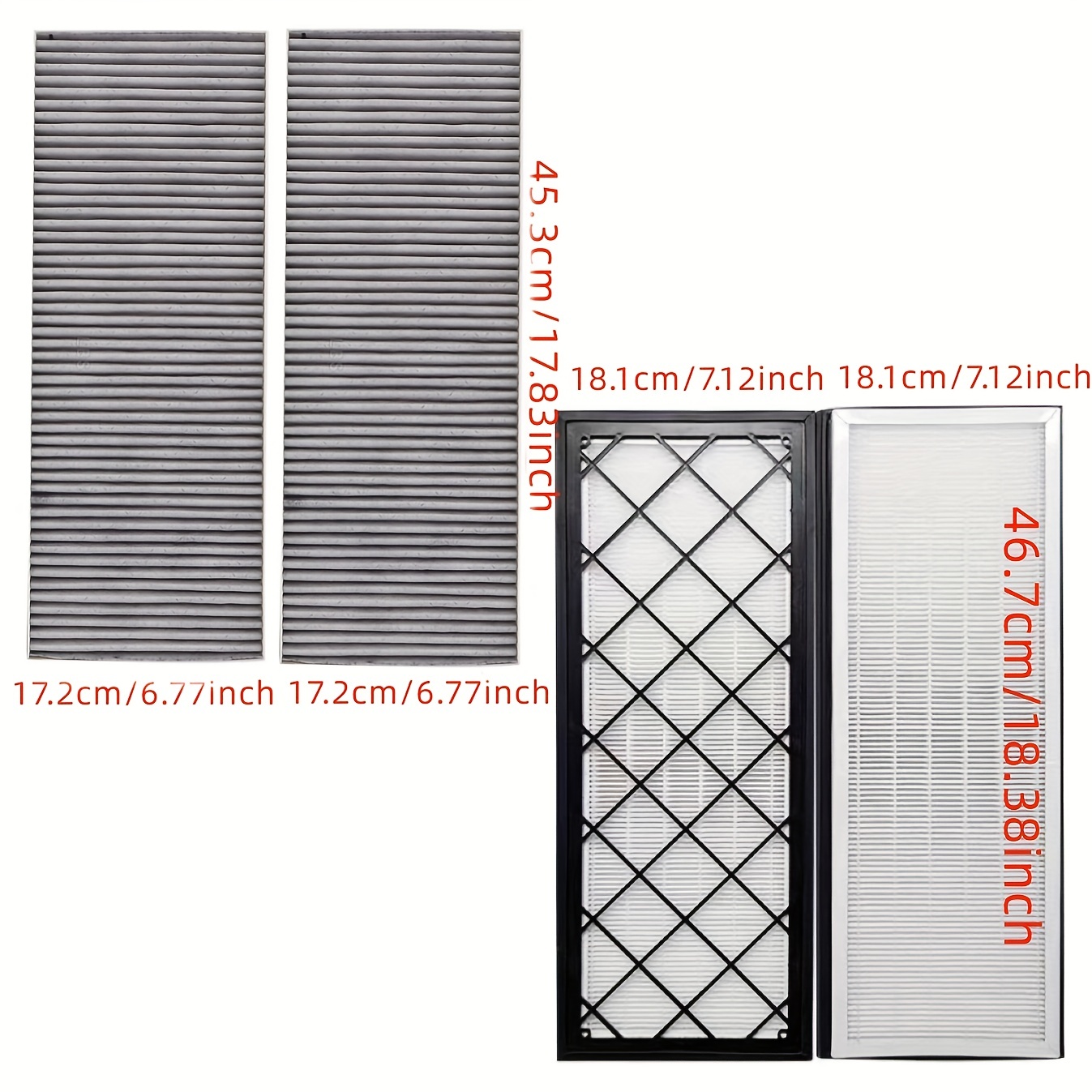 Tesla Model Y Air Filter - HEPA Air Intake Filter Replacement with  Activated Carbon - Fits 2020-2023 Model Years