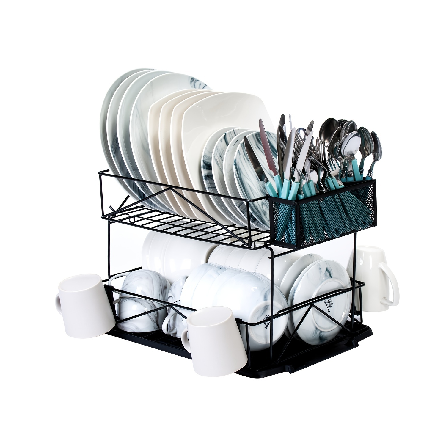 at Home Grey Wire Dish Rack