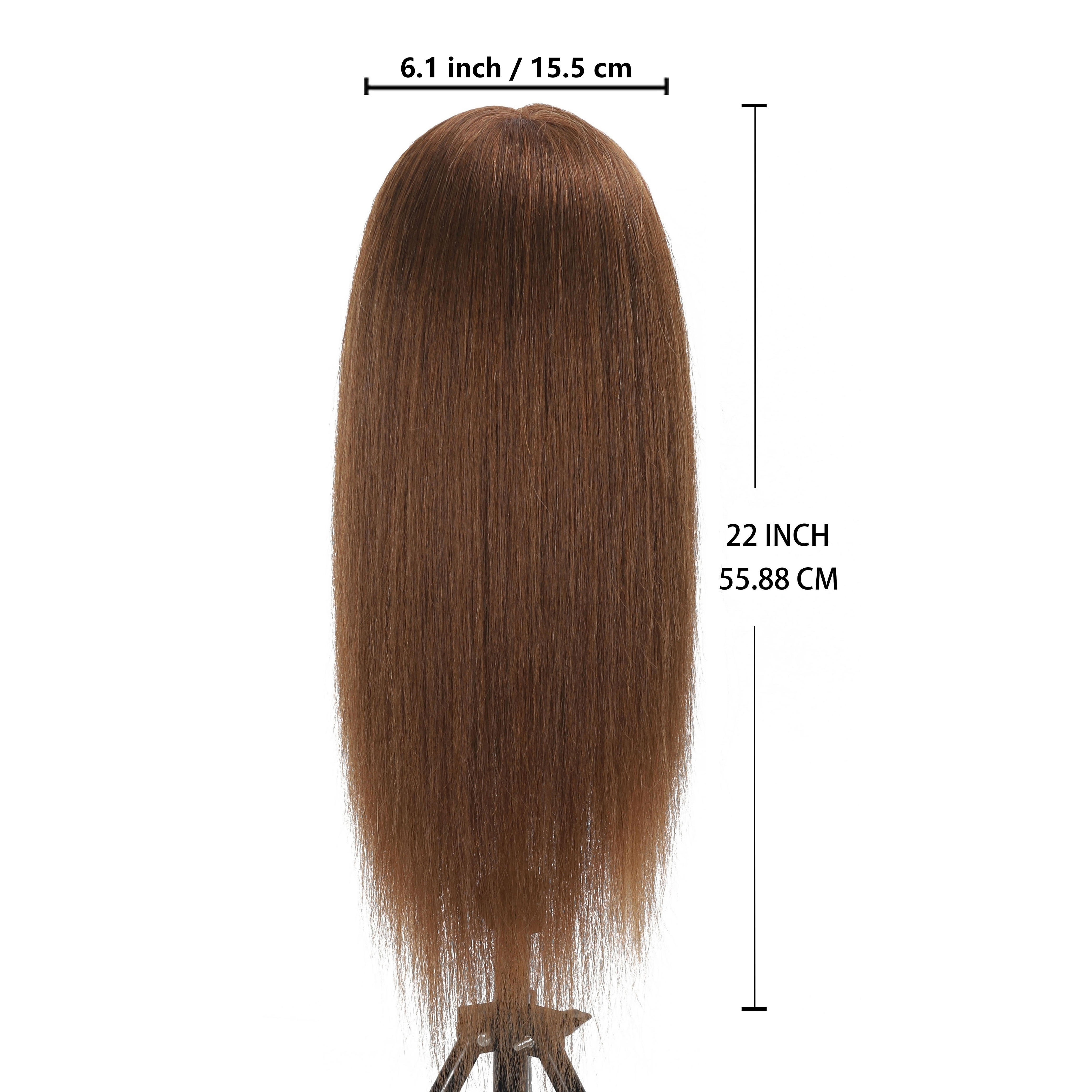 Premium Mannequin Head With 100% Real Human Hair Long - Temu Poland