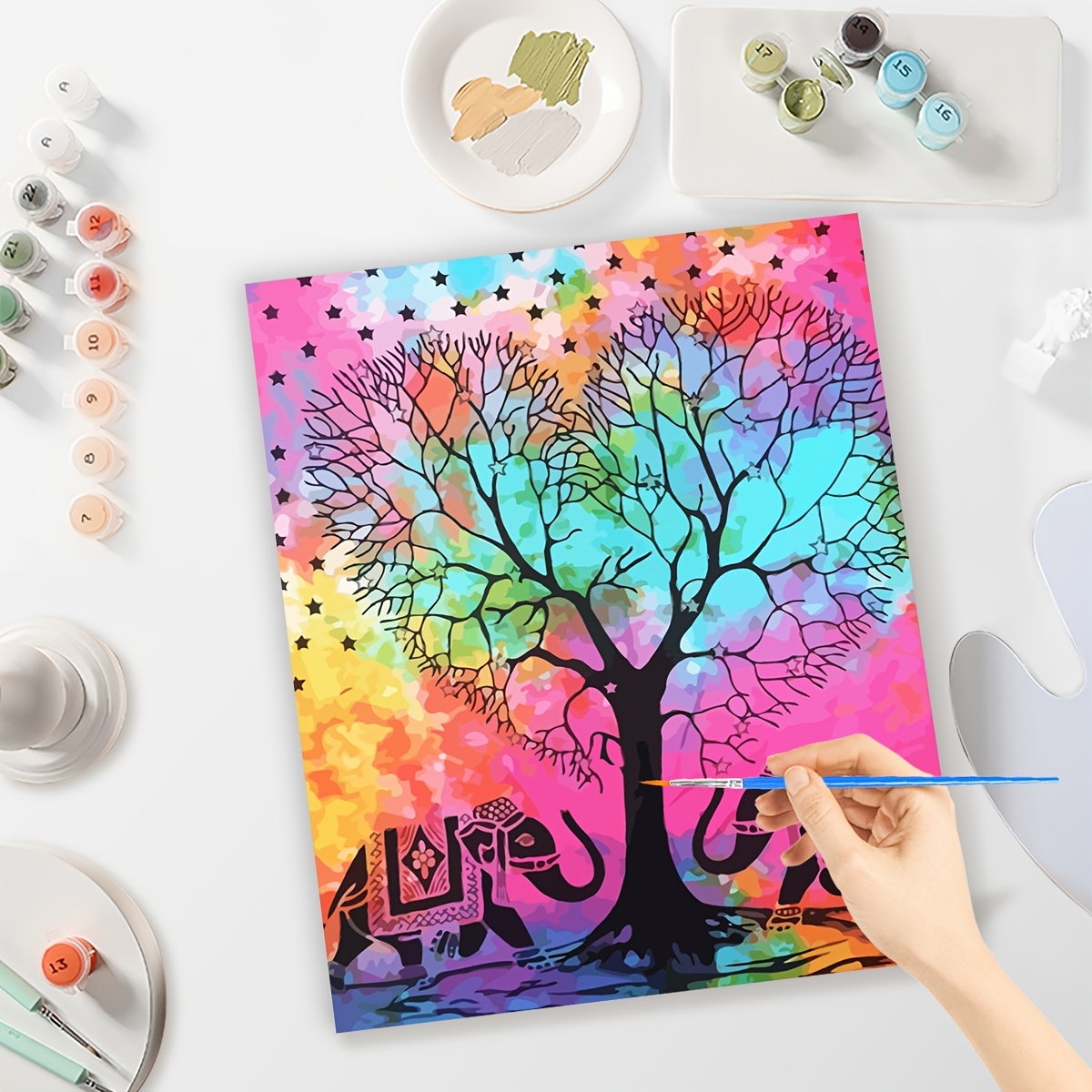 Paint By Number For Adults Beginner Tree Landscape Diy - Temu