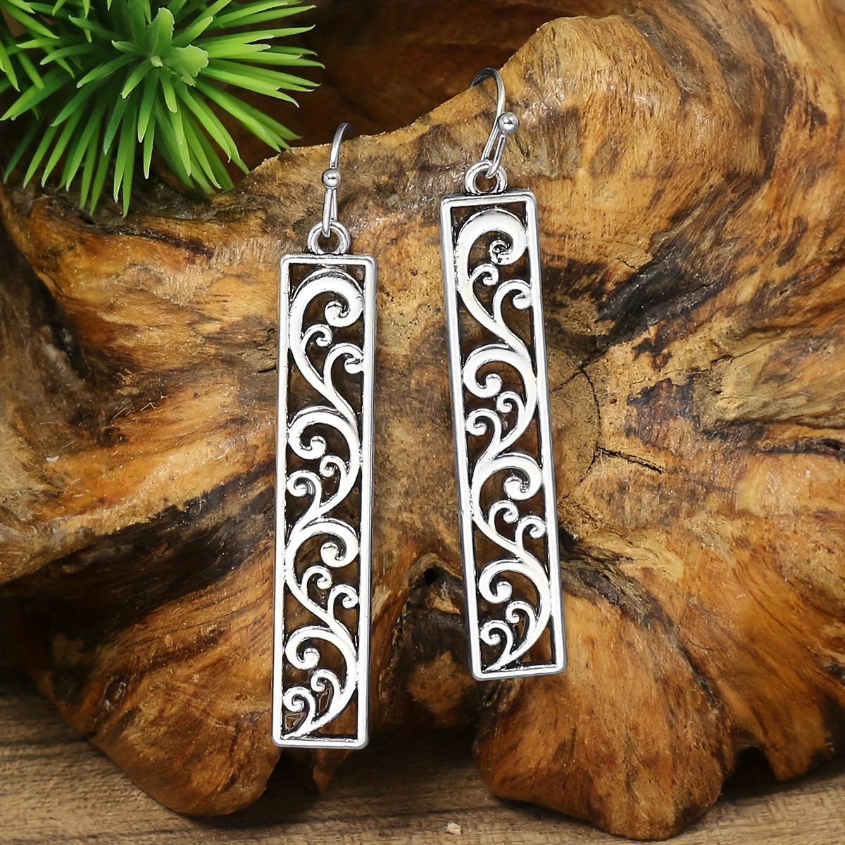 Vintage Tribal Style Women's Dangle Earrings Geometric Totem