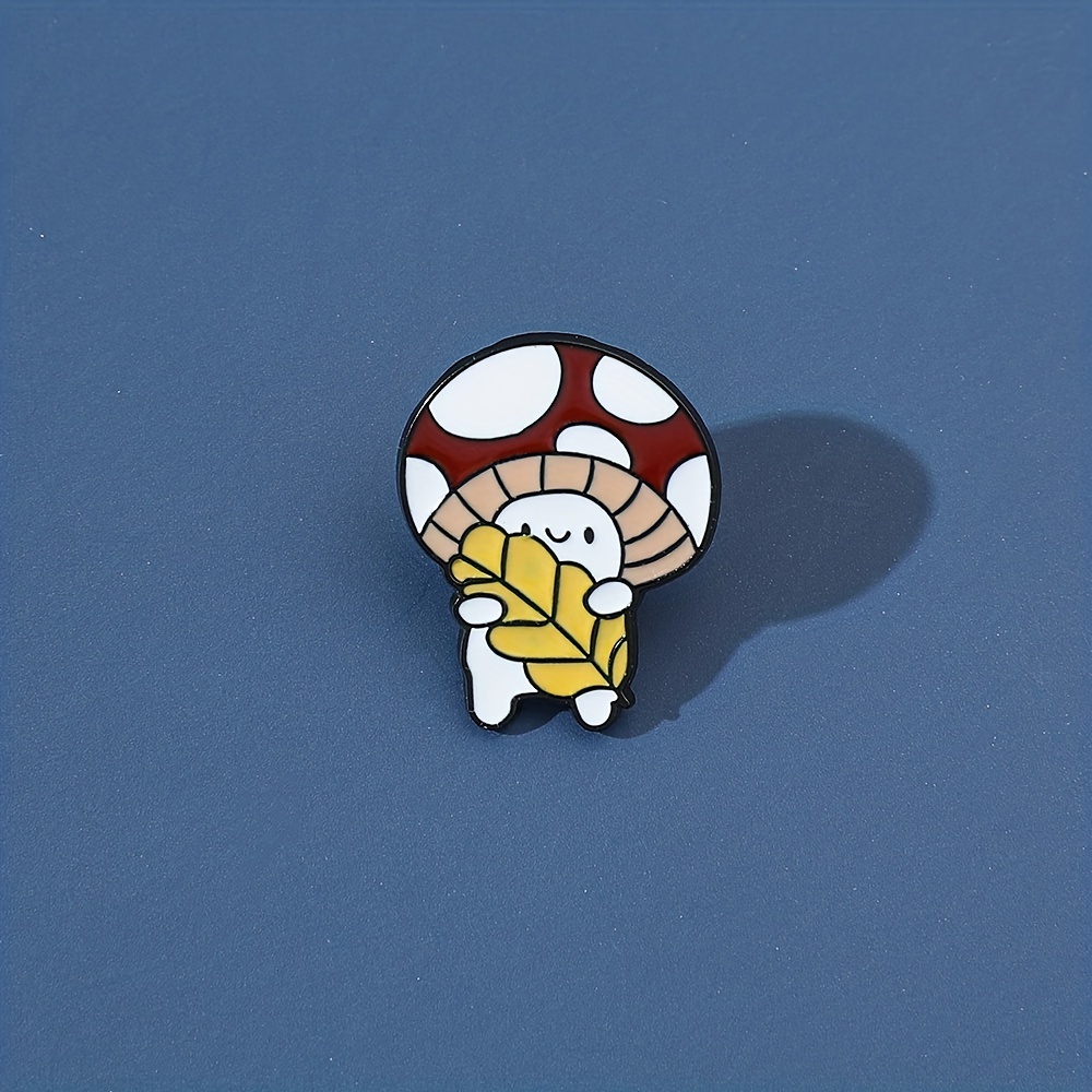 Mushroom Frog Ejection Guitar Brooch Forest Elf Bag Accessory