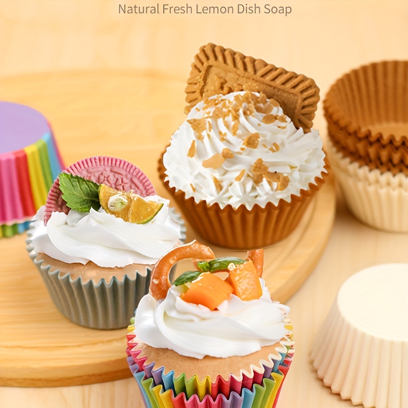 100pcs Muffin Cup Paper Cupcake Baking Cups Greaseproof Cake Liners Kitchen