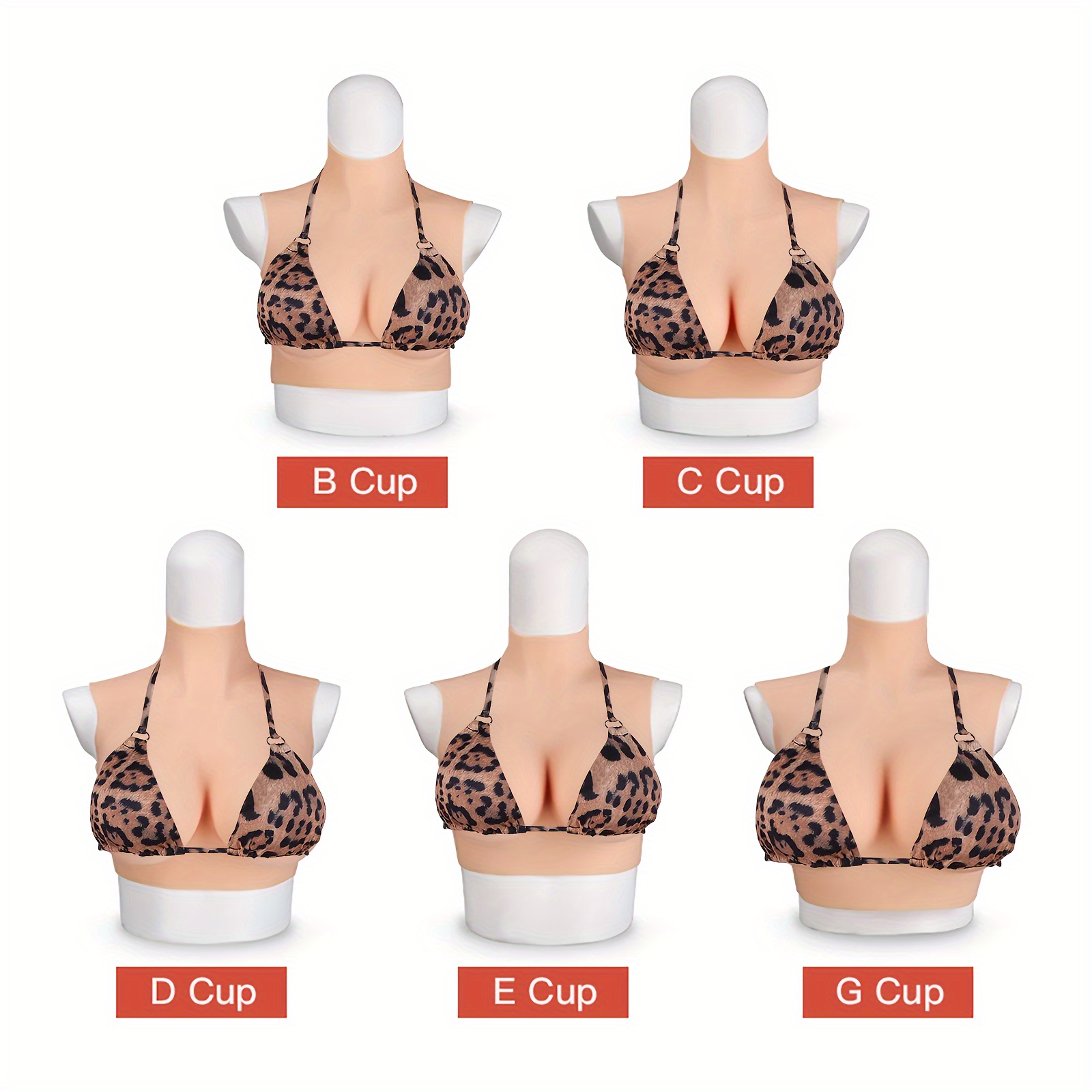 Fake Breasts Crossdressing Silicone Breast Form Realistic E-Cup