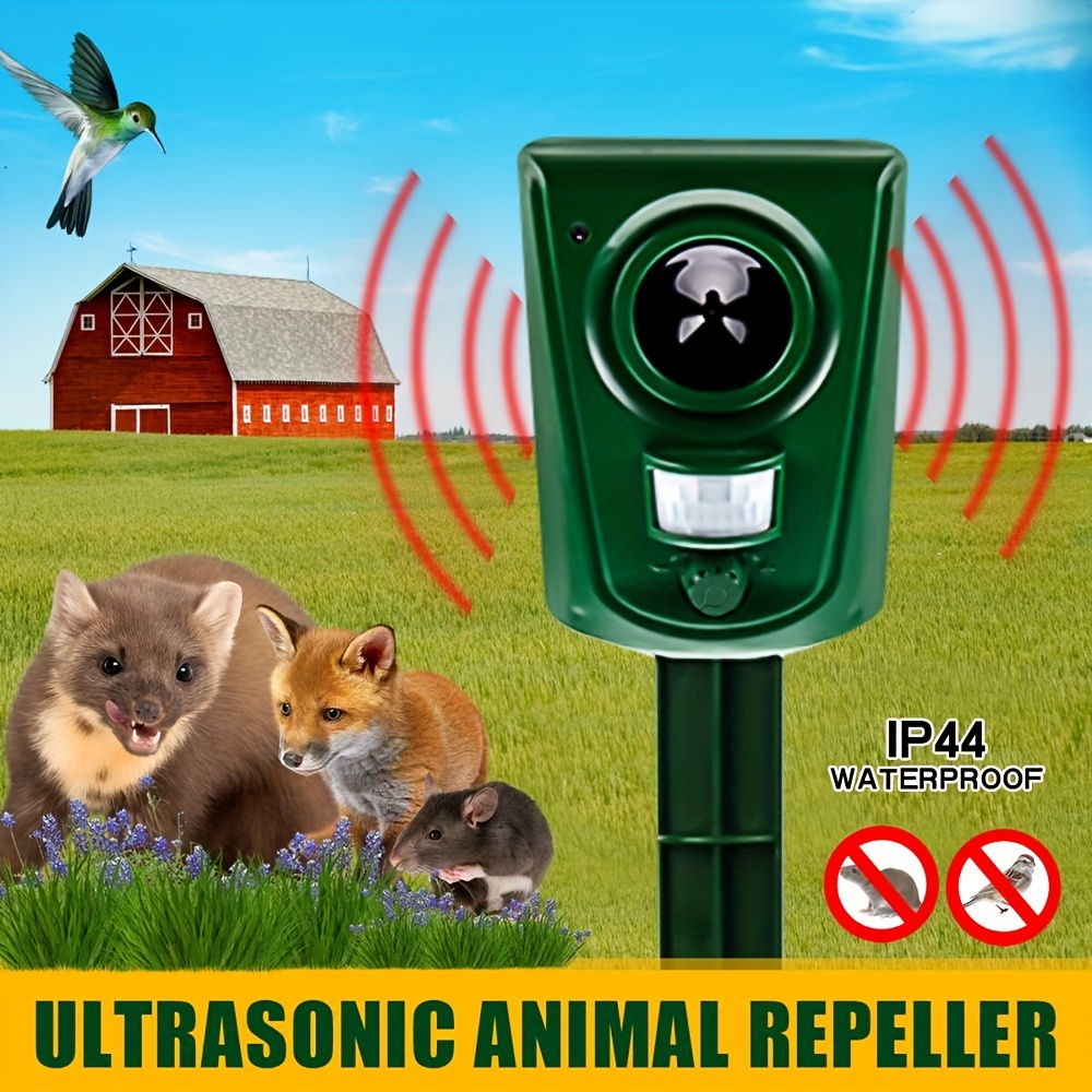 Ahuyentador De Repelente Para Perro Gatos Aves Espanta Animales Ultrasóni  USB