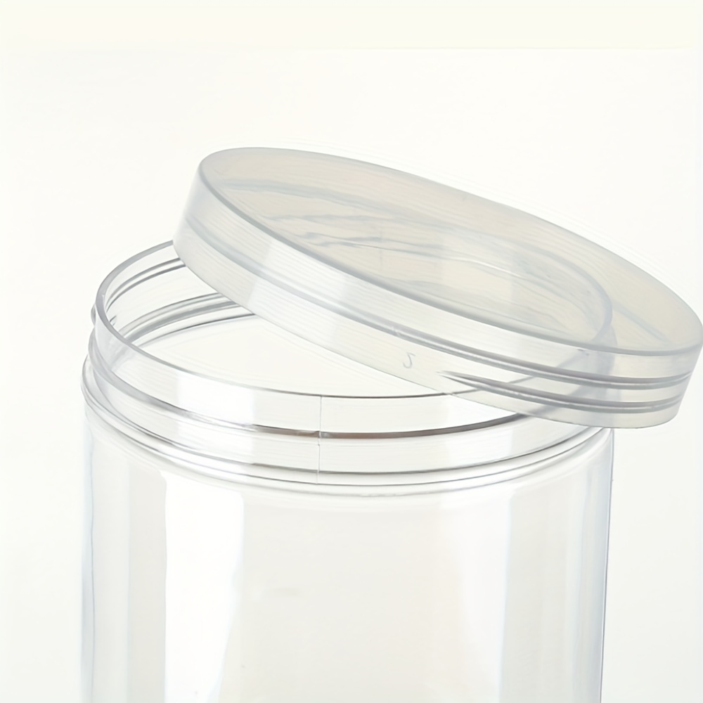 Clear Plastic Jars Big Round Pet Plastic Containers With - Temu