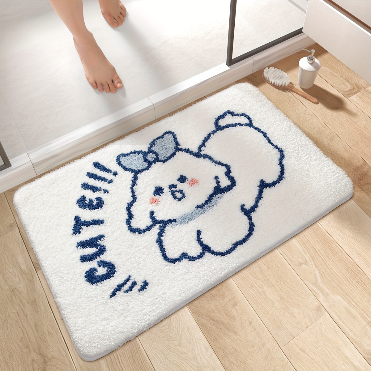 ☆新作入荷☆新品 Cupcake Bath Rugs Absorbent Non Slip Door Mats Soft Carpet Washab