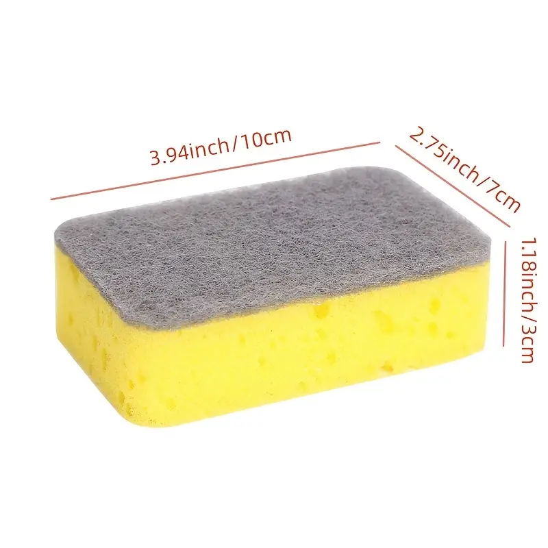 Washing Dish Sponge Thicken Scouring Pad Sponge Cloth Fruit - Temu
