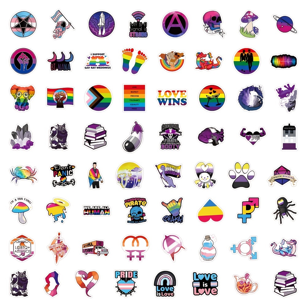 Rainbow Stripe Heart Stickers For Lgbtq Pride Parades And Events  Rainbow  Flag Heart Shaped Stickers On A Roll ( - 250 Stickers) - Temu