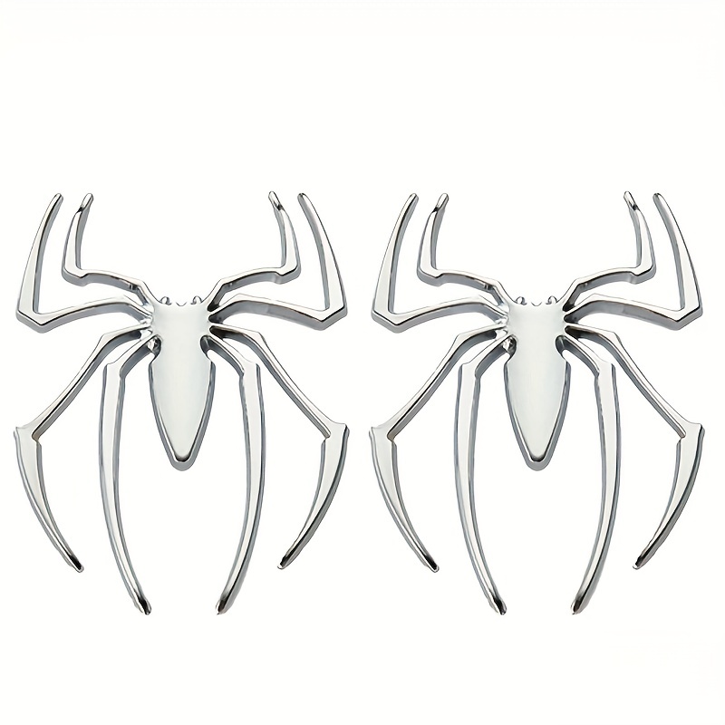 2pcs 3D Spider Shape Logo Badge Autocollants Pour Voiture Et Moto,  Accessoires Décoratifs De Style Moto, Autocollants Créatifs De Décoration  D'Halloween, - Temu France