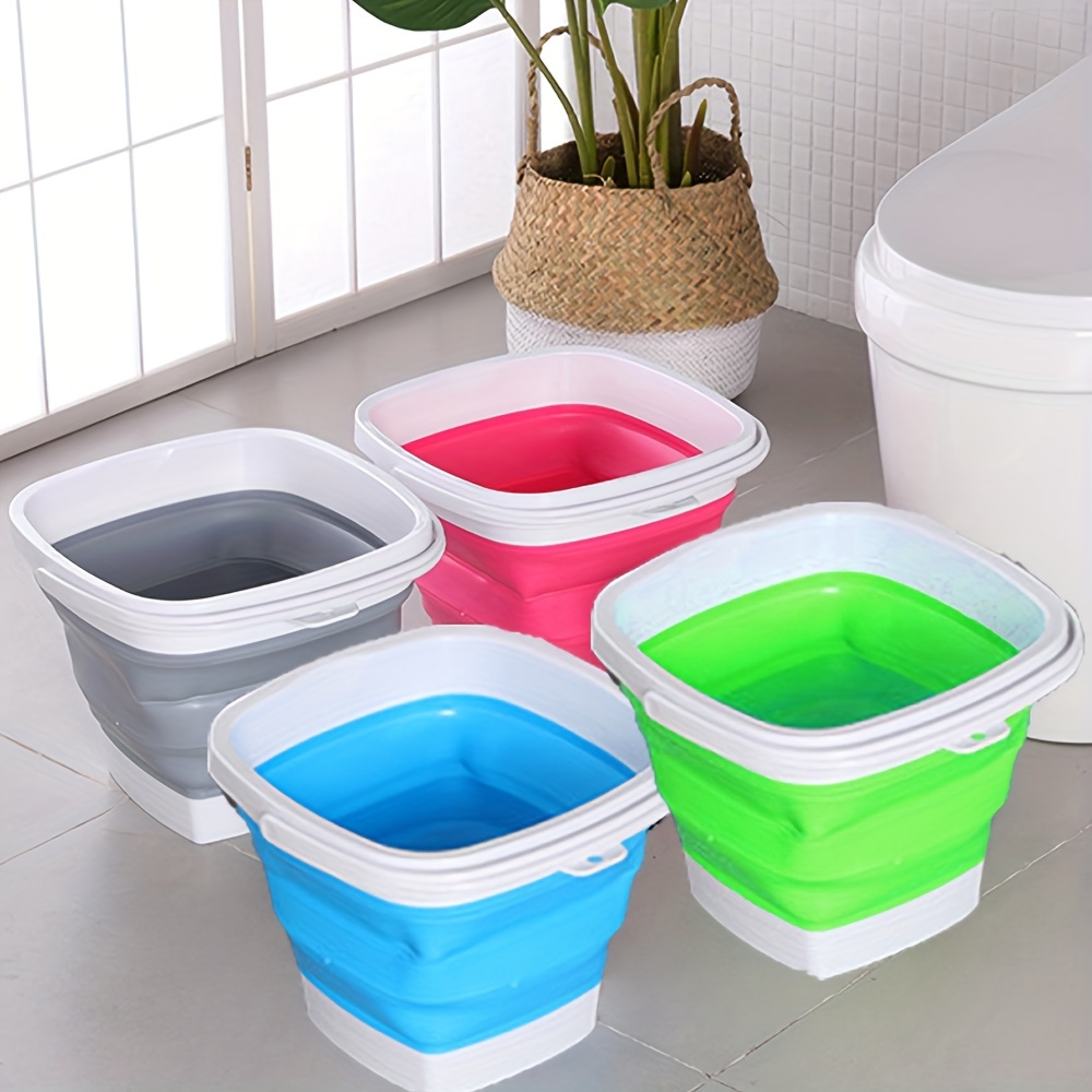 Folding Bucket Portable Water Bucket Foldable Car Washing - Temu