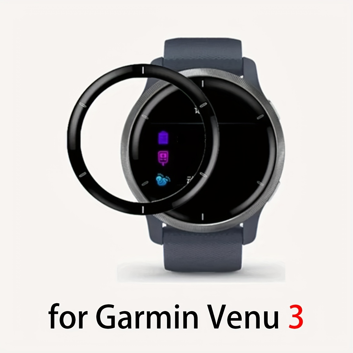 Verre et étui pour Garmin Venu 3/3S, accessoires PC, pare-chocs
