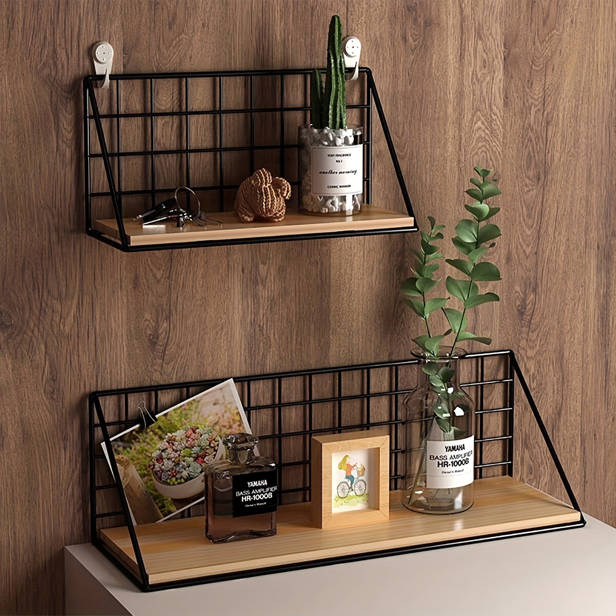 1pc Metal Storage Rack, Minimalist Wall Mounted Storage Rack For Home