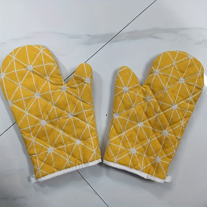 Heat Resistant Oven Mitts - Thickened, Insulated, Anti-scalding, Anti-slip  - Ideal For Commercial And Home Kitchens - Temu