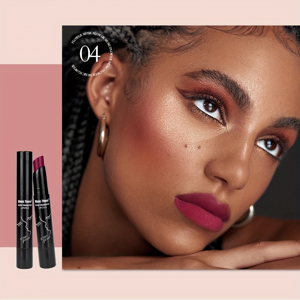 Vegan Matte Lipstick Long Lasting Waterproof Velvet Texture 12 Red Series