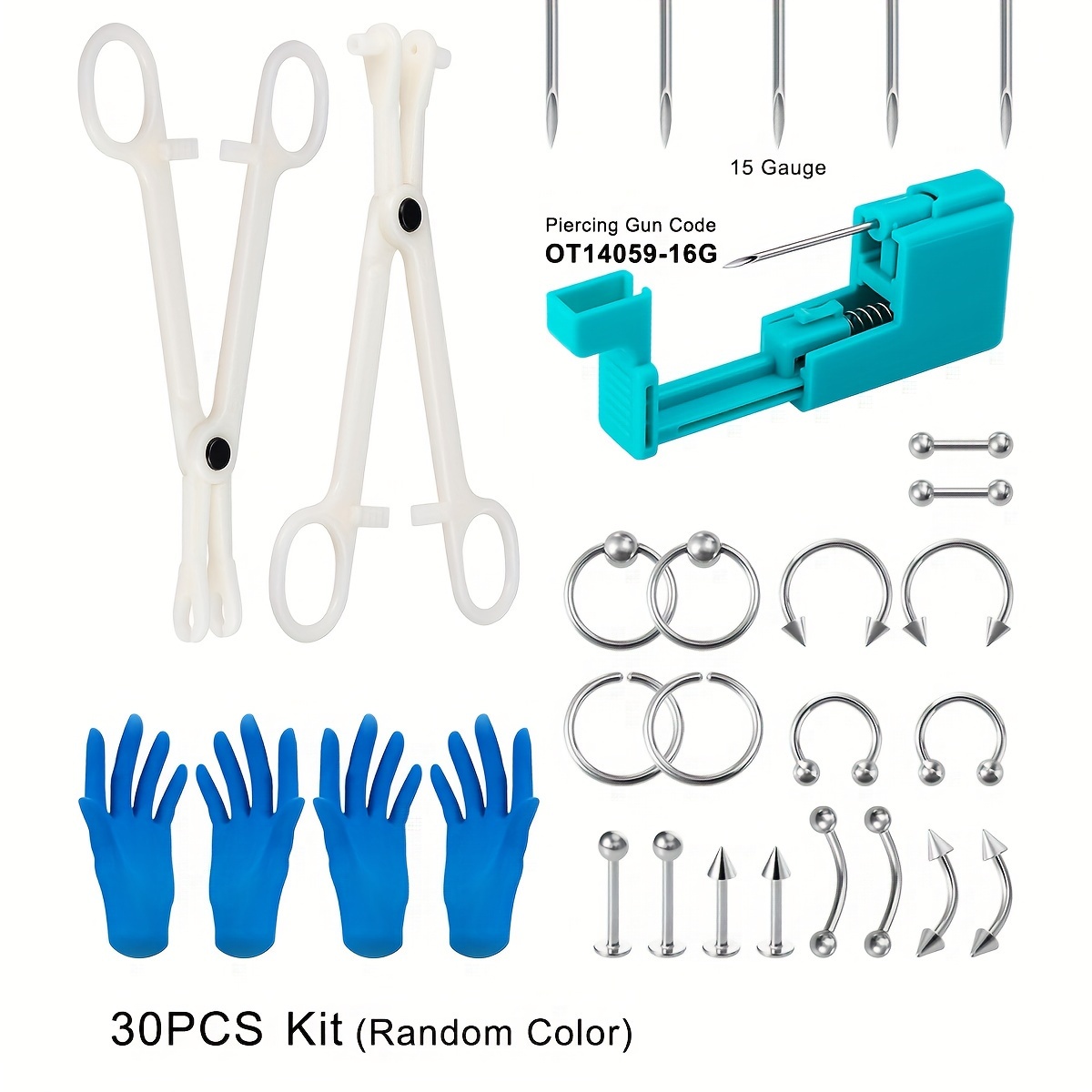 Profession Acrylic Disposable Body Piercing Tool Plier - Temu