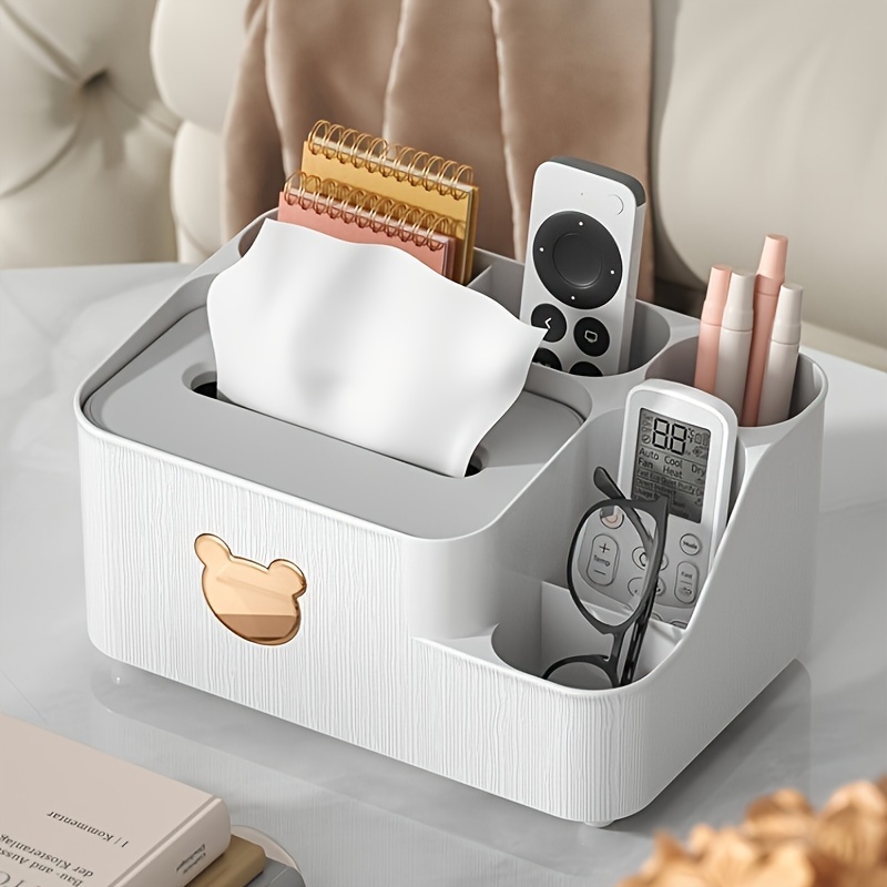 1pc Desktop Tissue Paper Storage Box Nordic Style Multi-functional Tissue  Box For Living Room, Dining Room, Coffee Table