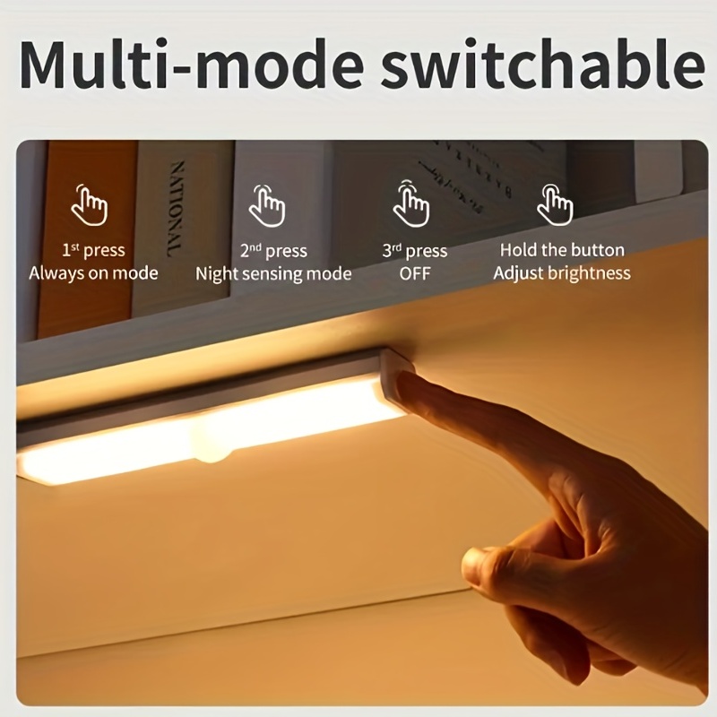 1pc Luci Led A Sensore Movimento Armadietti Illuminazione A - Temu Italy