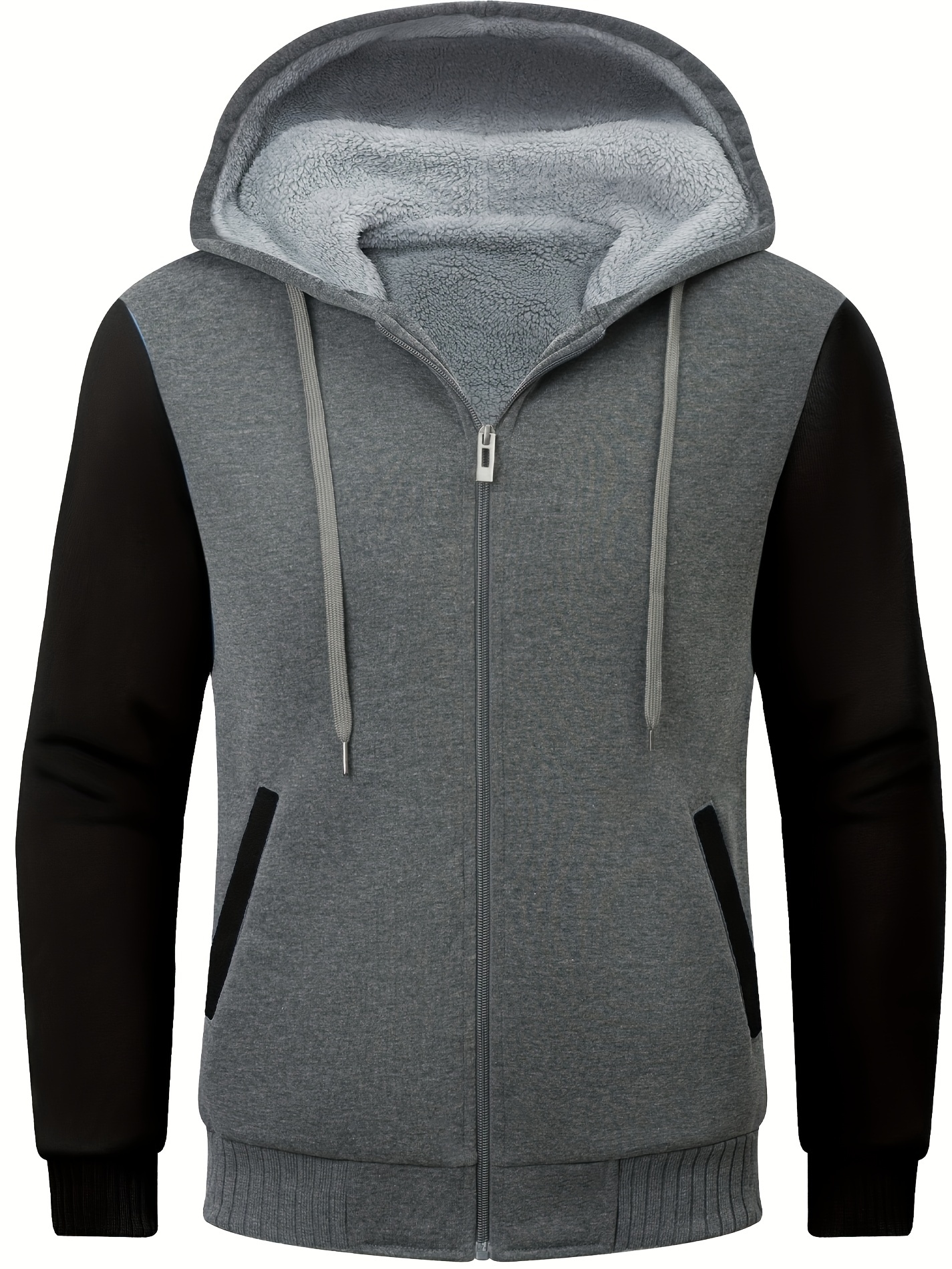 Buy Hoodies for Men Full Zip Up Fleece Warm Jackets Thick Coats