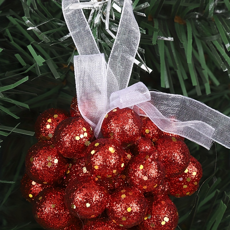 4 Styrofoam Ball Christmas Ornaments - Christmas Ball Ornaments