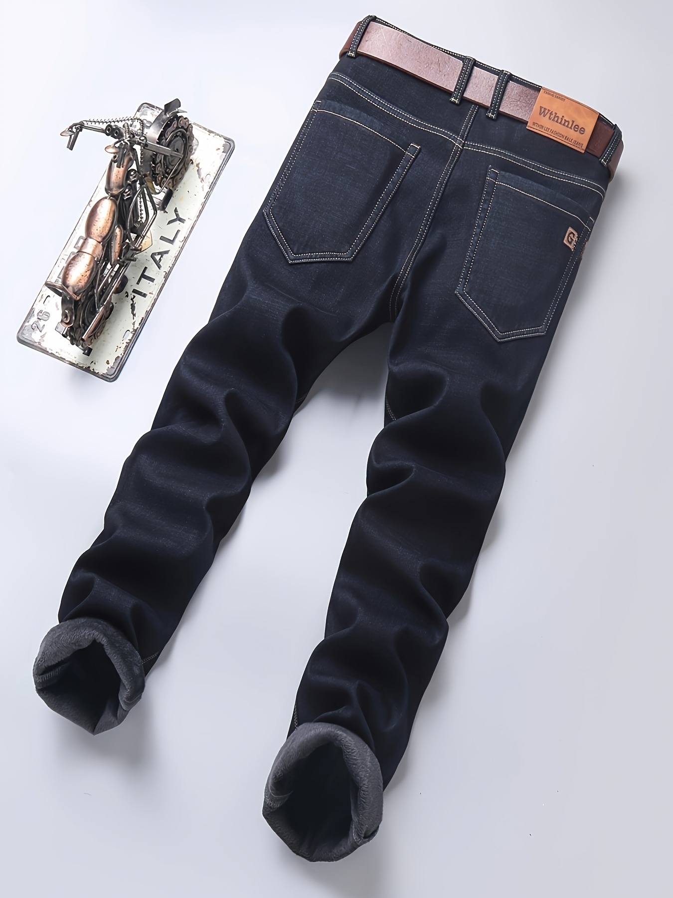Men's Water and Windproof Slim Fit Stretch Jeans