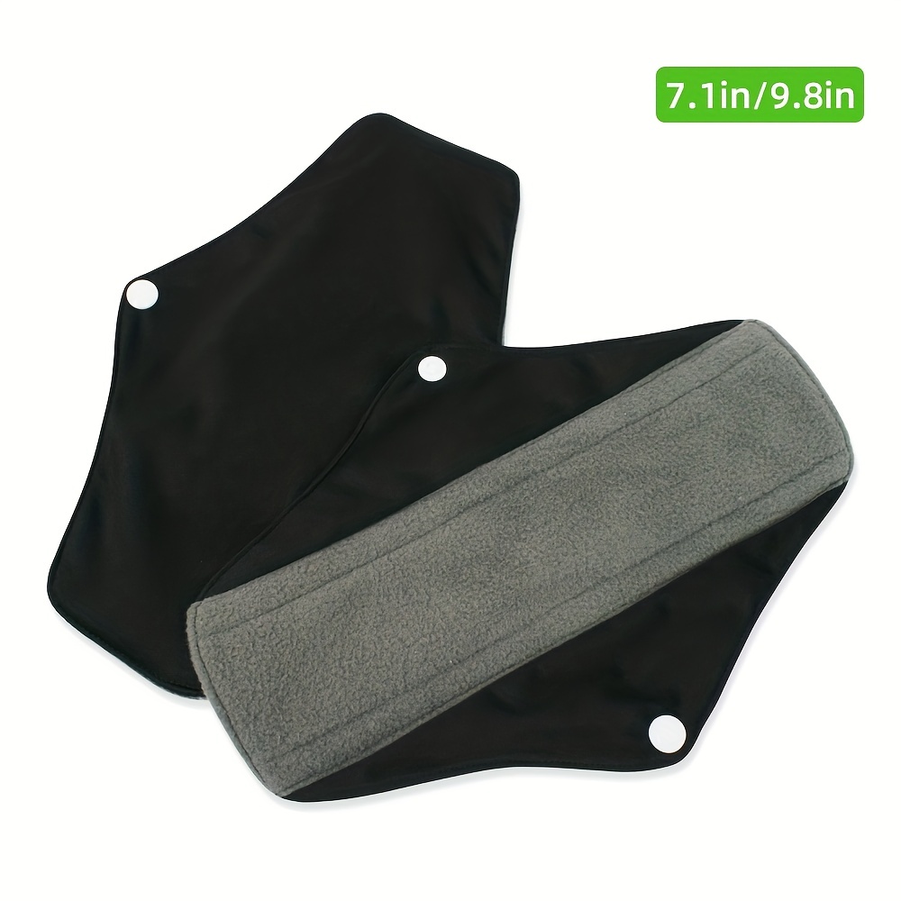 3 Pcs Waterproof Bamboo Charcoal Fiber Sanitary Pads Cloth