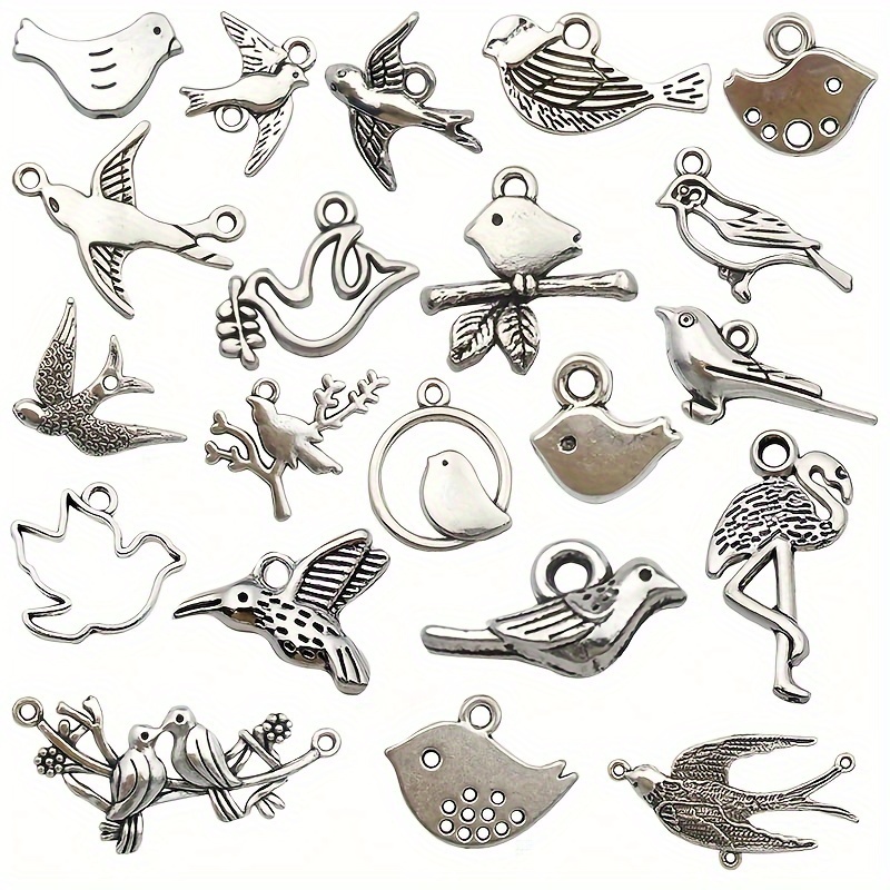 Zinc Alloy Antique Animal Bird Shape Charms Pendant For Diy - Temu Australia