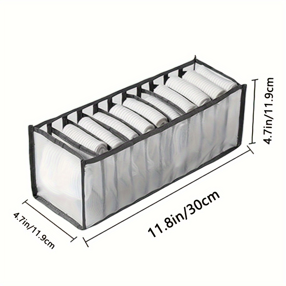 Caja de almacenamiento con compartimentos para ropa interior y calcetines -  Clikoutlet
