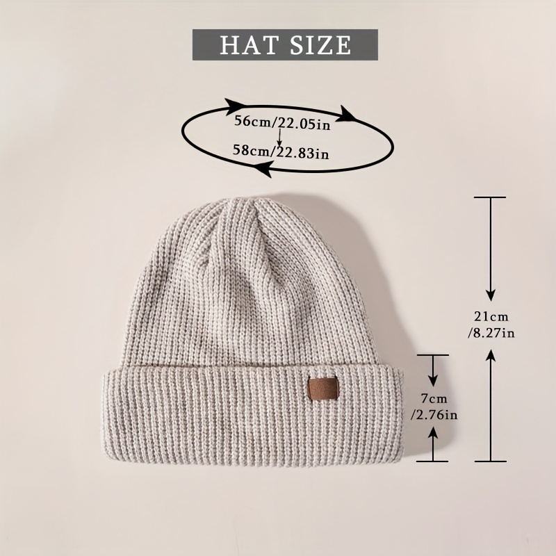 Vintage Slouchy Beanies Knitted Hat for School Student