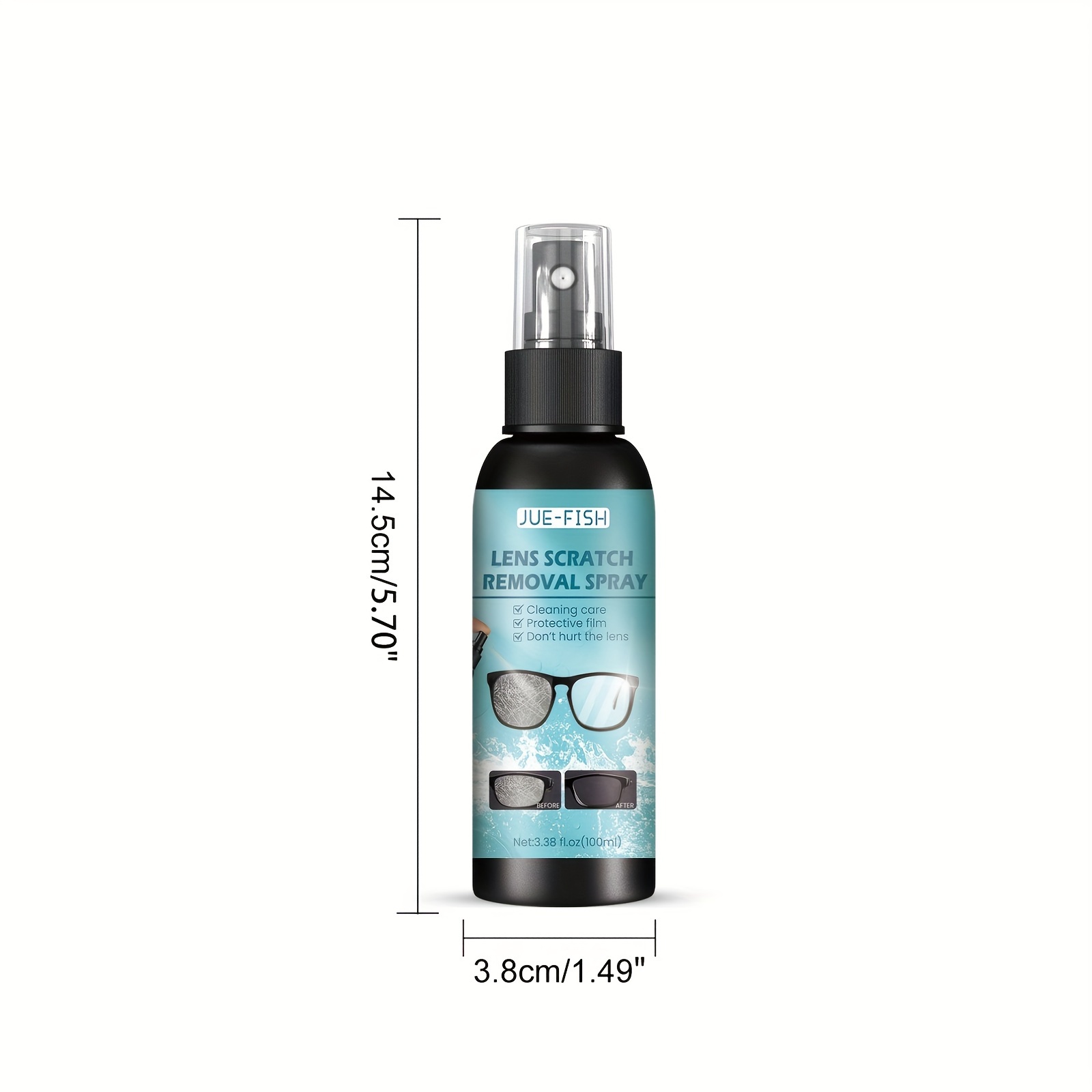 Lens Scratch Removal Spray, Repair Glass Frosting, Eyeglass Lens