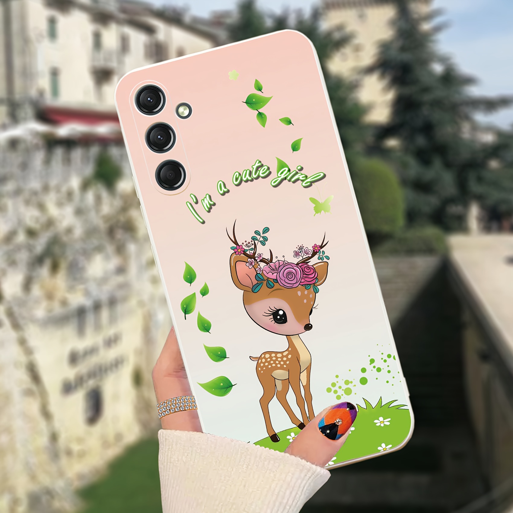 Cute Fawn Pattern Design Phone Case Samsung Galaxy A24 a24 Temu