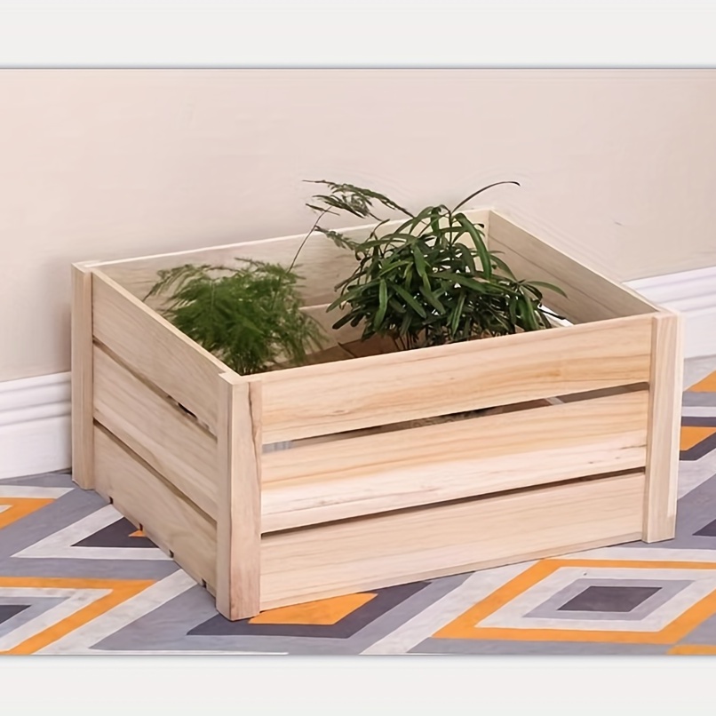 Boîte de rangement en bois uni avec couvercle transparent, boîte-cadeau  artisanale à charnière carrée multifonctionnelle