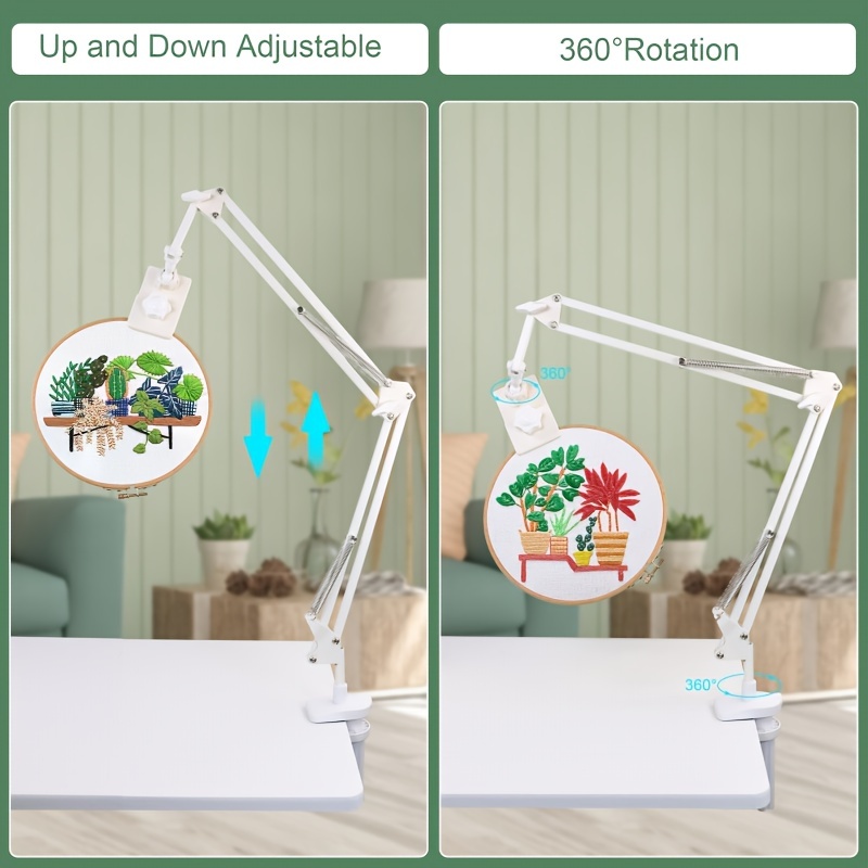 

Computer Stand, Mobile Phone Stand, 360 ° Rotatable Embroidery Fixing Bracket, Diy Embroidery Bracket