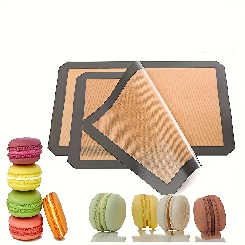 Silicone Baking Mat, Heat Resistant Reusable Baking Mat, Oven Liner Sheet,  Cake Pan Mat, For Macaron, Cookie, Baking Tools, Kitchen Accessories - Temu