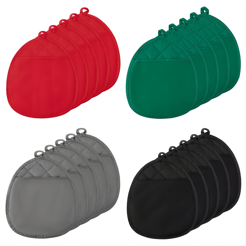 Manique Carrée Silicone Noir - Gant ou dessous de table, Maniques