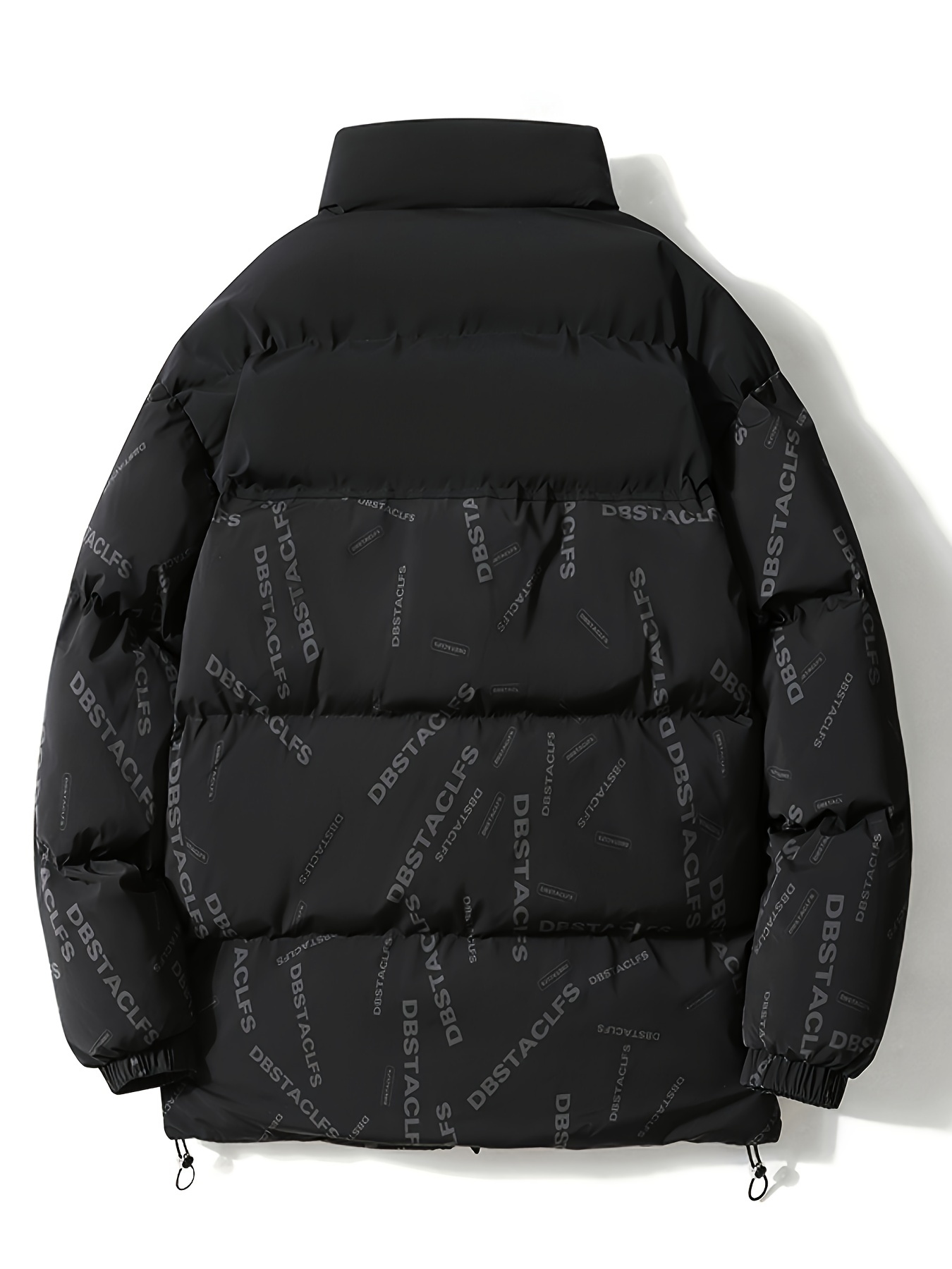 Supreme logo tape hot sale puffy jacket