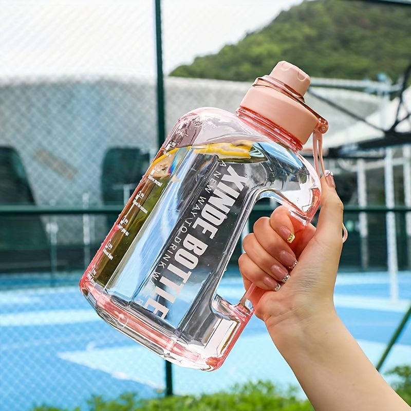 Large Sports Water Bottle With Handle Reusable Gym Water Jug - Temu