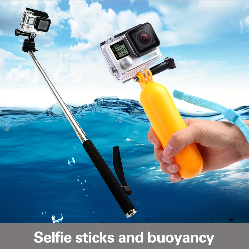 Selfie Stick Tripod for GoPro Hero 11 10 Insta360 Action Camera Tripods  Selfie Stick Hand Grips Extension Rod GoPro Accessories