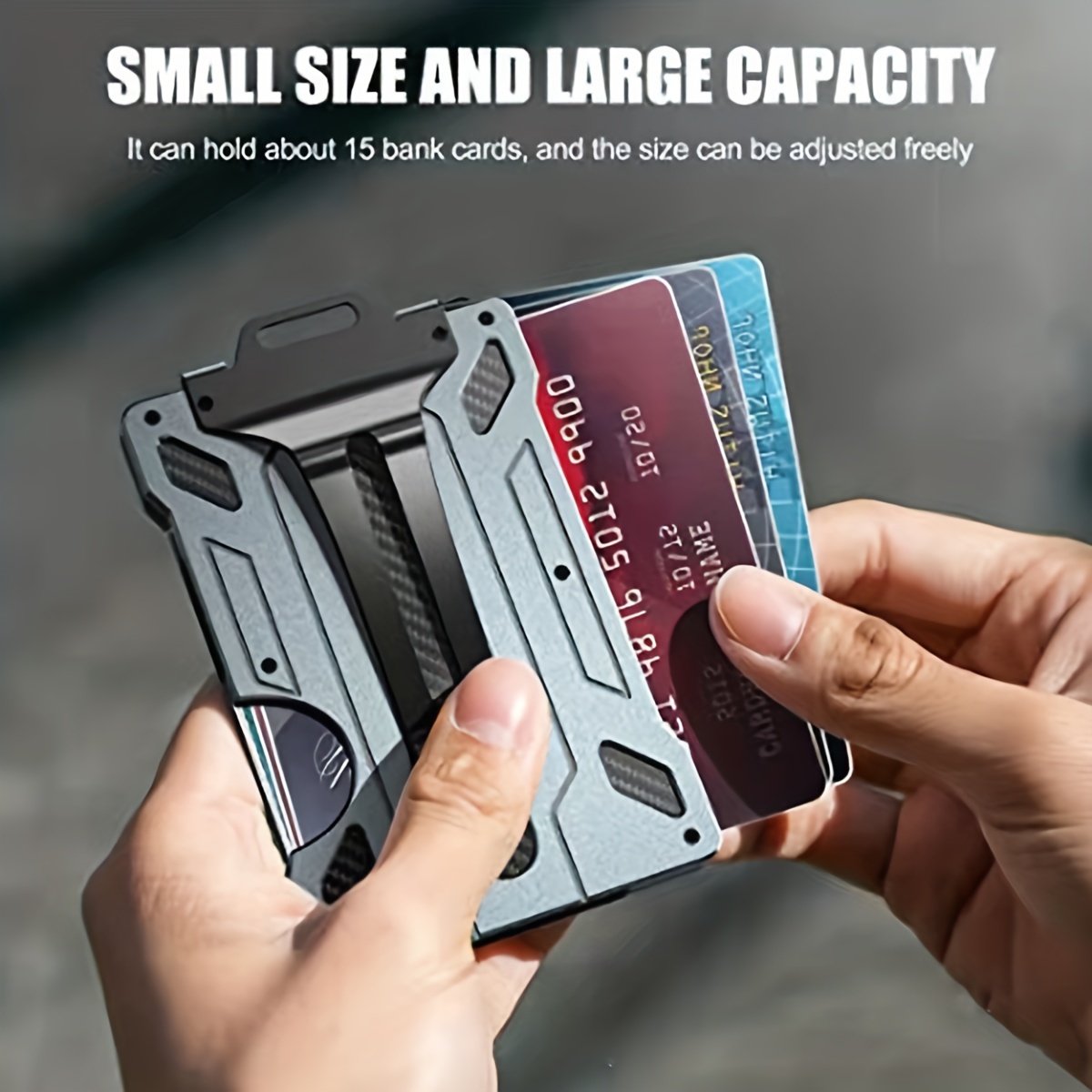 Men's Wallet RFID Blocking Slim Money Clip Credit ID Card Holder