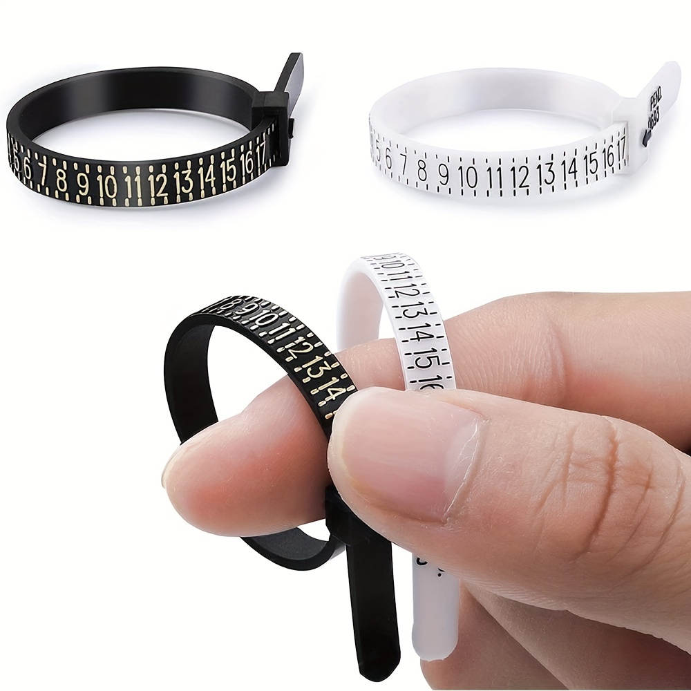Ring Sizer Measuring Set Reusable Finger Size Gauge Measuring Tool
