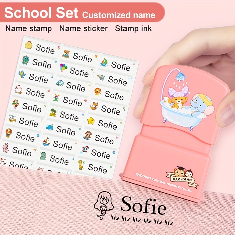 Name Stamp Customized/ Customize School Name Stamp/ - Temu