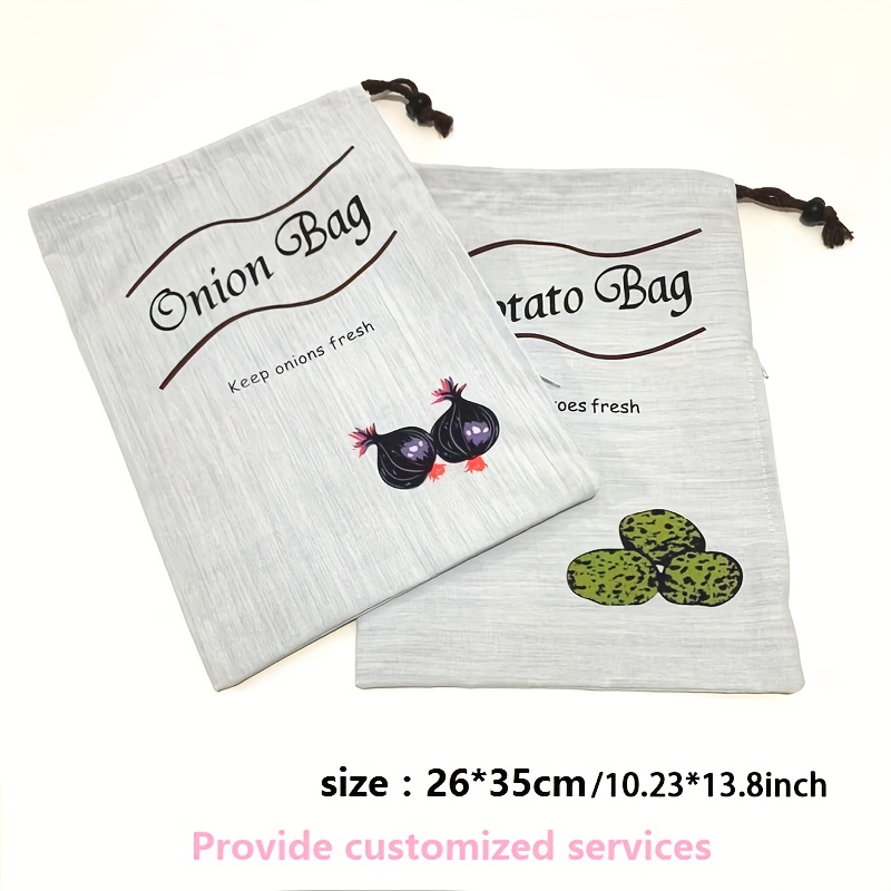 Reusable Potato And Onion Storage Bag - Keep Vegetables Fresh And  Sproutless In Kitchen, Washable Durable Produce Bags, Kitchen Accessories -  Temu