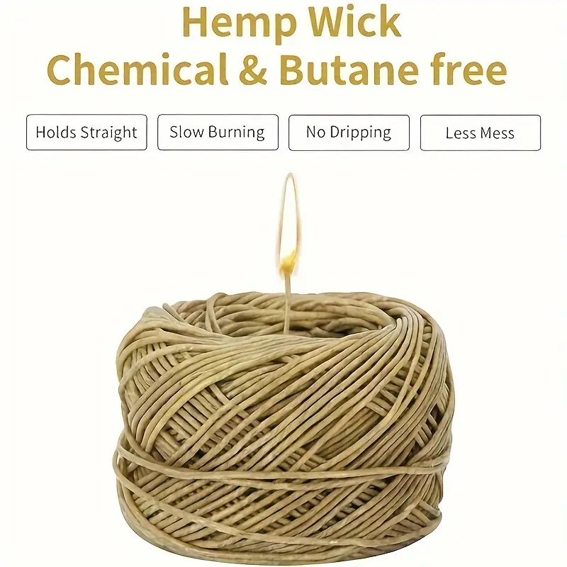 Hemp Wick With Good Beeswax Coating, Standard Size, Chemical And Butane  Free, For Candle Making And Hemp Wick Lighter, Candle Accessories, Candle  Making Tools - Temu Ireland