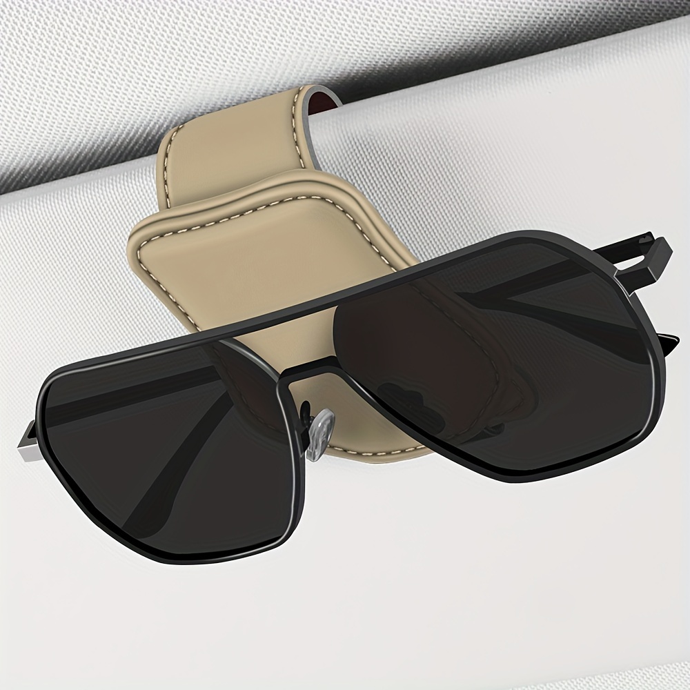 2 confezioni porta occhiali da auto universale visiera per auto