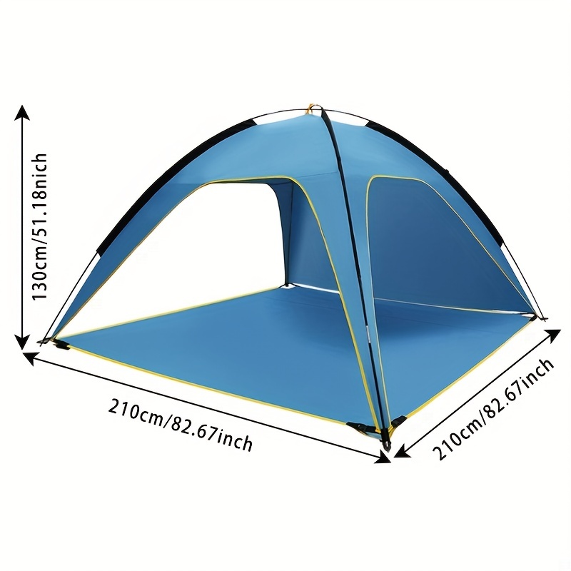 1pc 210x210x130cm Großes Zelt, Strand Sonnenschutz Und Sonnenschutz Zelt  Für Outdoor-Camping