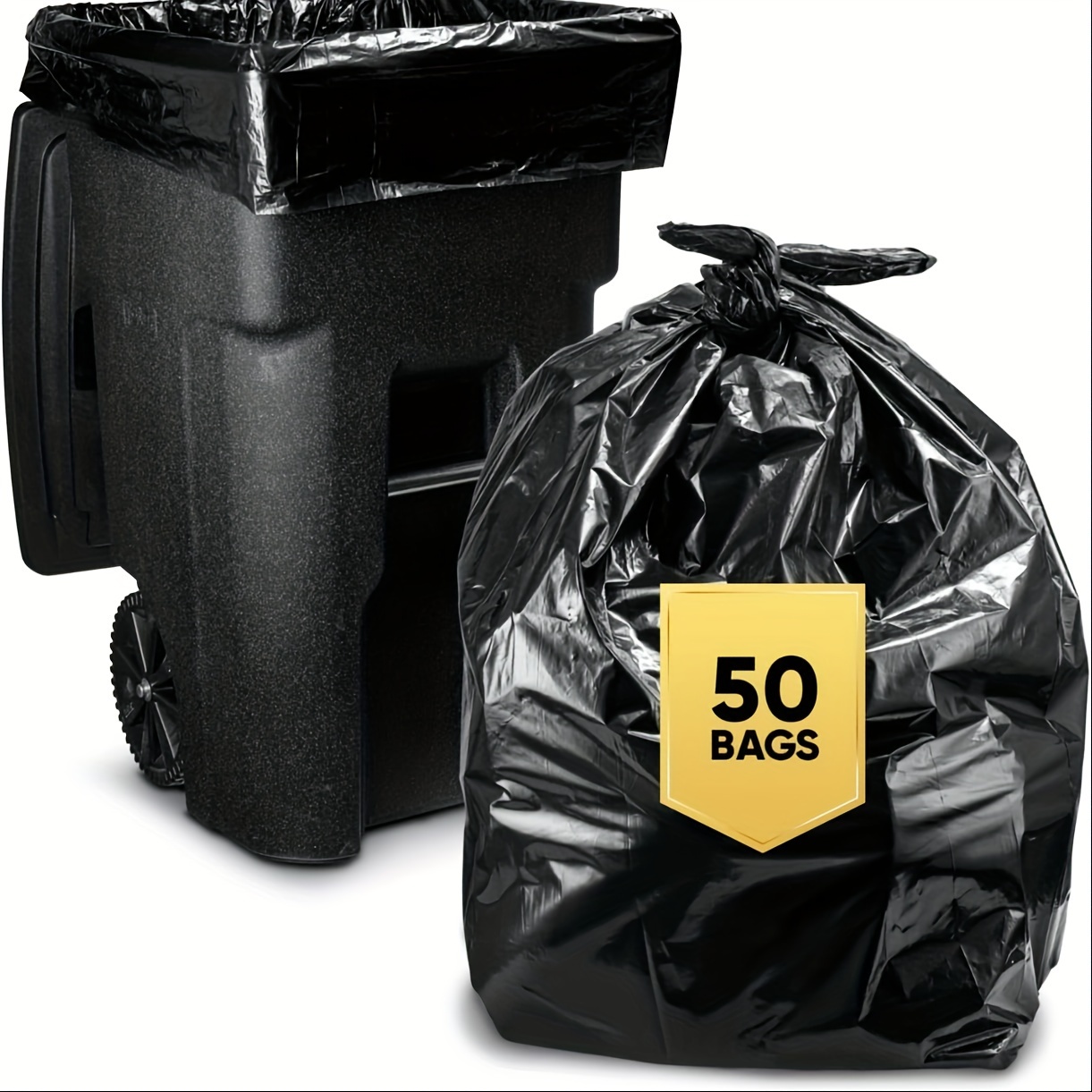 Buy Trash Bags Biodegradable,4-6 Gallon Trash bags Recycling & Degradable  Garbage Bags Compostable Bags Strong Rubbish Bags Wastebasket Liners Bags  for Kitchen Bathroom Office Car(100 Counts,Green) Now! Only $